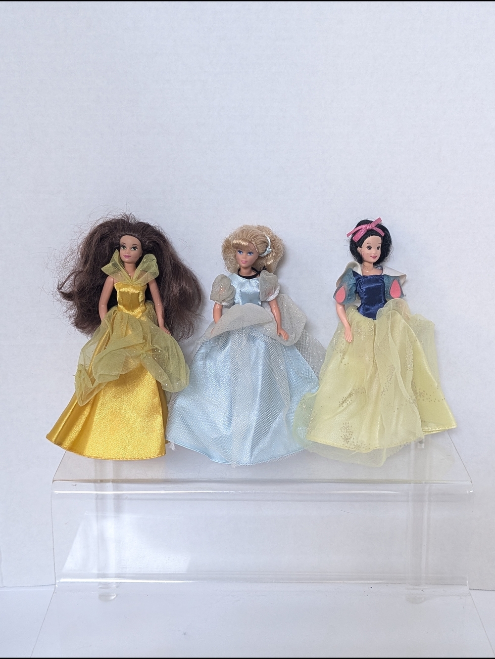 Vintage Cinderella, Snow White, Belle Barbie Mini Disney Princess 6.5 Inch Doll